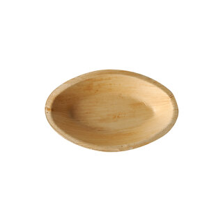 120 Teller, Palmblatt pure oval 18 cm x 11,5 cm x 3 cm
