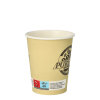 1000 Trinkbecher, Pappe 0,2 l Ø 8 cm · 9,2 cm creme "Pure Joy"