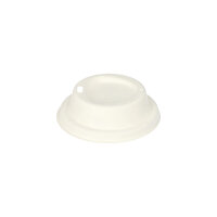 1000 Dom-Deckel, Zuckerrohr "pure" Ø 8 cm · 2,5 cm weiss