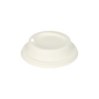 1000 Dom-Deckel, Zuckerrohr "pure" Ø 9 cm · 2,5 cm weiss