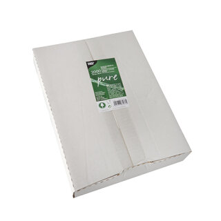 10000 Biologisch abbaubare und nachhaltige Blatt Sahneabdeckpapier  pure  22 cm 