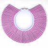 Doppellose am Ring, 100 Tombola Lose  mit Doppelnummern 1-100 rosa Streifen