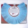 Doppellose am Ring, 100 Tombola Lose  mit Doppelnummern 1-100 blaue Streifen
