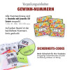 Röllchenlose bunt, 50 Gewinnlose, mögliche Nummerierung 1 - 1000 Paket 1 - 200 (4 Pack mit je 50 Stk.)