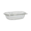 300 Feinkost- und Salatschalen mit Klappdeckeln, PLA "pure" 375 ml 4,8 cm x 16,1 cm x 13,2 cm glasklar