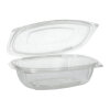 200 Feinkost- und Salatschalen mit Klappdeckeln, PLA "pure" 750 ml 6,6 cm x 20,5 cm x 16,8 cm glasklar