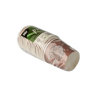 200 Trinkbecher, Pappe 0,1 l Ø 6,3 cm · 6 cm lila "Pure Joy"