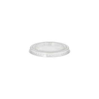 500 Deckel für Portionsbecher, PLA pure rund Ø 6 cm transparent