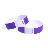 Eintrittsbänder Tyvek® 500 Stück - Farbe wählbar lila