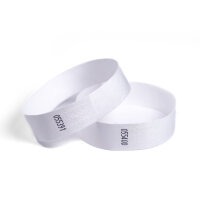 Eintrittsbänder Tyvek® 500 Stück - Farbe wählbar weiß