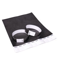 Eintrittsbänder Tyvek® 500 Stück - Farbe wählbar schwarz