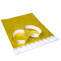 Eintrittsbänder Tyvek® 500 Stück - Farbe wählbar gold