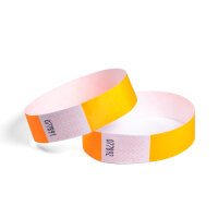 Eintrittsbänder Tyvek® 1000 Stück - Farbe wählbar neon-orange