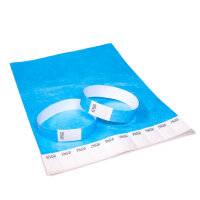 Eintrittsbänder Tyvek® 1000 Stück - Farbe wählbar hellblau