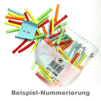 Sicherheitslose bunt, 50 Gewinnlose, mögliche Nummerierung 1001 - 2000 1501 - 1550