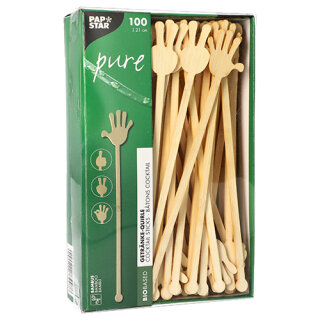 1000 Getränke-Quirle, Bambus pure 21 cm Hands
