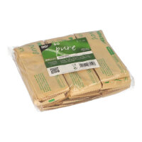 500 Kaffeelöffel, Holz "pure" 11 cm einzeln verpackt in Papierbeutel