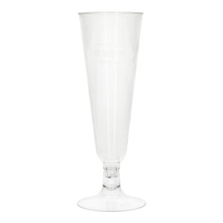 120 Stiel-Gläser für Sekt, PLA "pure" 0,1 l Ø 5,5 cm · 16,5 cm glasklar mit glasklarem Fuß