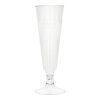 120 Stiel-Gläser für Sekt, PLA "pure" 0,1 l Ø 5,5 cm · 16,5 cm glasklar mit glasklarem Fuß