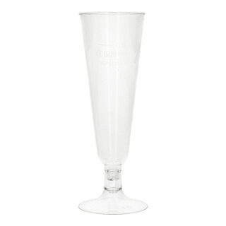 240 Stiel-Gläser für Sekt, PLA "pure" 0,1 l Ø 5,5 cm · 16,5 cm glasklar mit glasklarem Fuß