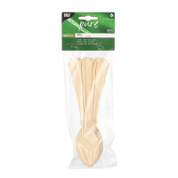90 Löffel, Holz "pure" 19,5 cm natur "Vintage"