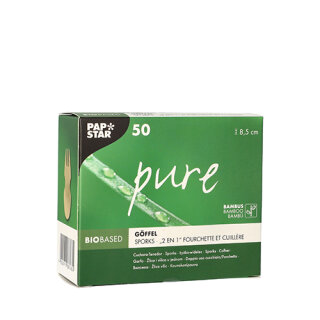 1000 Fingerfood - Gffel, Bambus "pure" 8,5 cm, 170,61