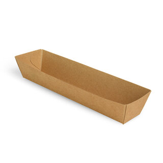 700 Snacktrays, Pappe "pure" 3,5 cm x 3,3 cm x 18,5 cm braun