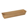 700 Snacktrays, Pappe "pure" 3,5 cm x 3,3 cm x 18,5 cm braun