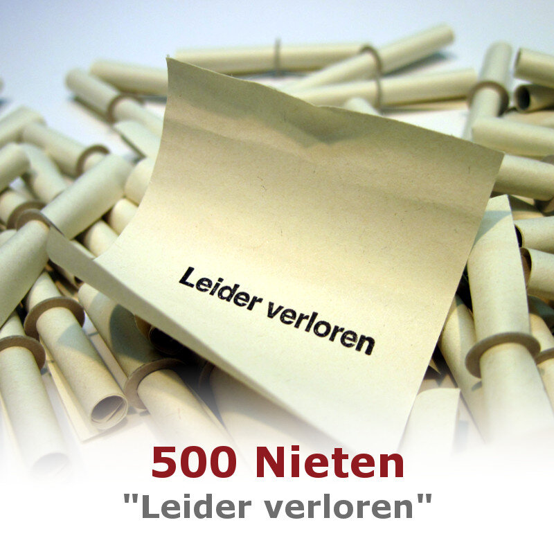 Nieten Leider verloren - weiß