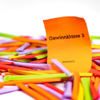 Regenbogenlose bunt, Text "Gewinnklasse 3" 100...