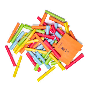 Röllchenlose bunt, 50 Gewinnlose, mögliche Nummerierung 4001 - 5000